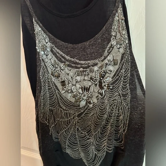 Miss me beaded tank top - Picture 2 of 7